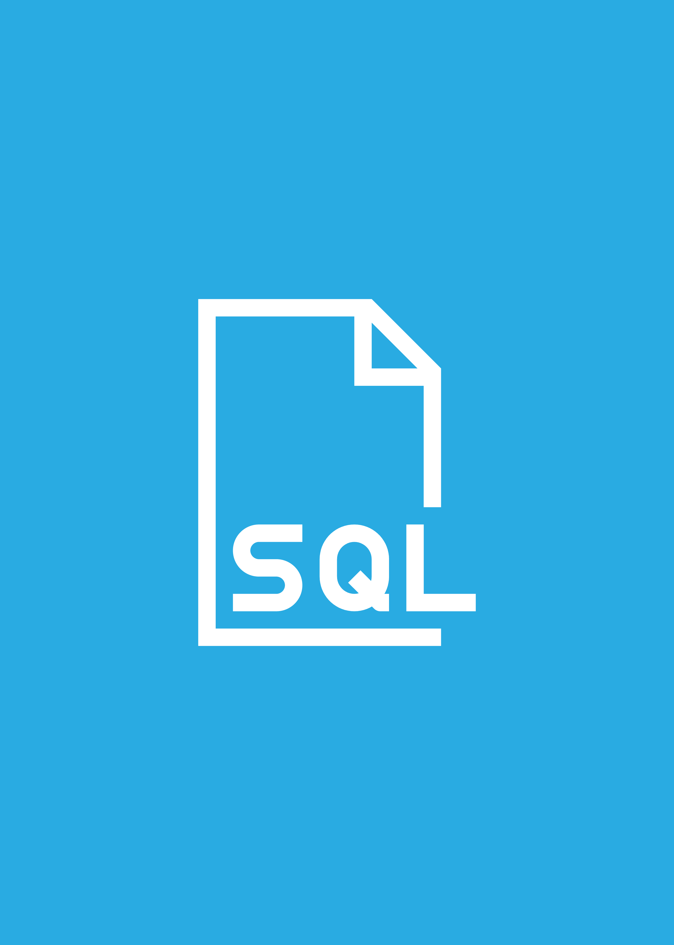 Banner de estudos feitos pelo autor com SQL.